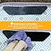 Rug Gripper YoYang 8 pcs Black Anti Curling Rug Grippers Non Slip Rug Gripper with Renewable Reusable Gripper Tape Kitchen Bathroom Outdoor Rug Gripper - Keeps Your Rug in Place & Makes Corners Flat