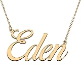 HUAN XUN Customized Custom Simple Any Name Necklace
