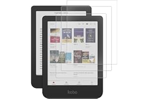 Caweet Screen Protector for 6" Kobo Clara Colour | BW | 2E, Anti-Glare Premium PET Full-Coverage Matte Protective Film, 3 Pack