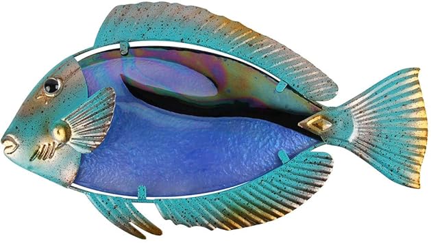 Amazon.de: Liffy Metallfisch Wanddekoration tropische nautische Kunst