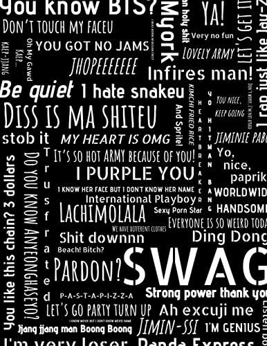 BTS Notebook: BTS Meme Cover I Perfect Gift for Army I 150 Blank Pages, 8.5" x 11" size I 2nd Edition
