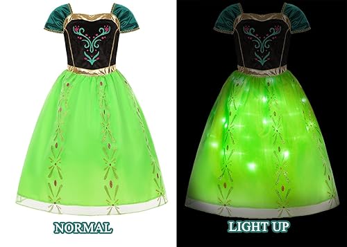 IBQ Princess Costume Girls Kids Halloween Costumes Green Dress Frozen  Cosplay Christmas Birthday Party Dress Up with Accessories Crown Wand  Gloves Necklace Earrings BQ031L in Kenya | Whizz 14702634011