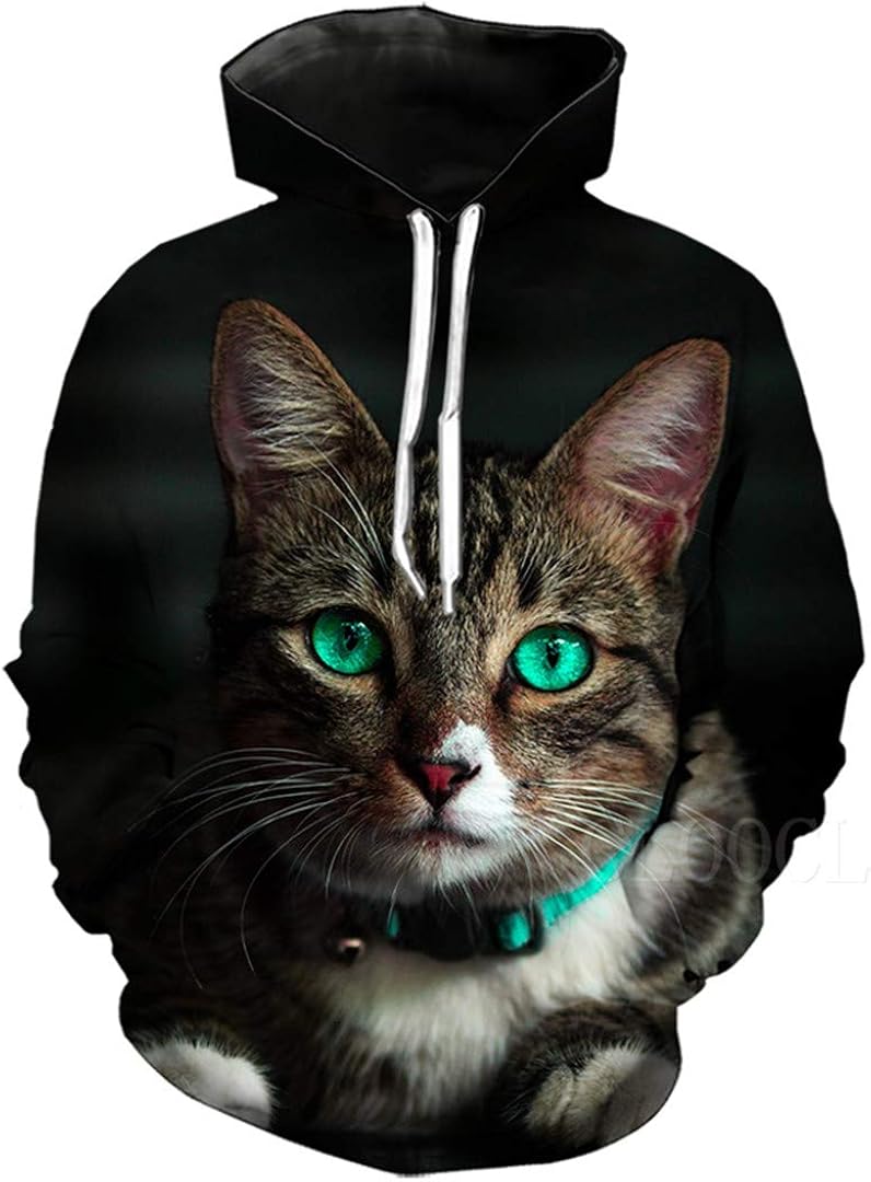 Cute Sphynx Cat Design Fashion 3D Hoodie Plus Size Street Casual Long Sleeve Men Women Hooded Sweatshirt
