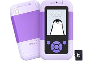 Eltrynic Kids Phone Toddler Toys for Girls Boys Age 3-6, Phone for Toddlers 3 4 5 6 7 Year Old, Best Christmas Birthday Gifts (Purple)