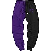 ZAFUL Men's Sweatpants Tapered Gym Running Workout Pants Cartoon Face Print Athletic Drawstring Joggers with Pockets