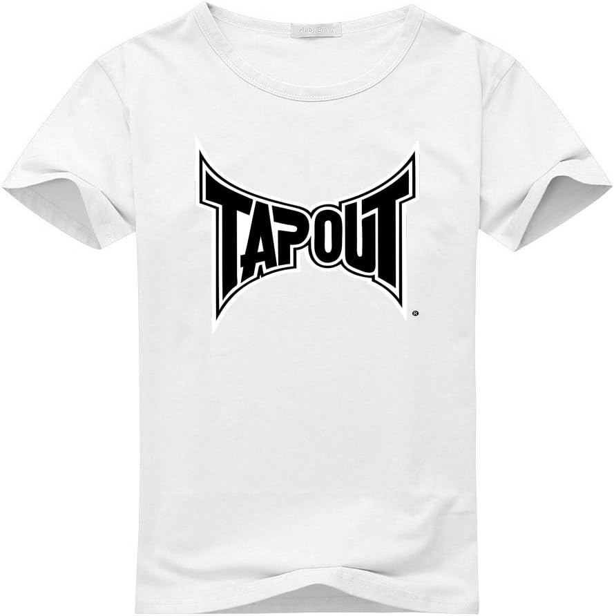 Tapout logo For Men's Printed Short Sleeve Tee Tshirt Medium White