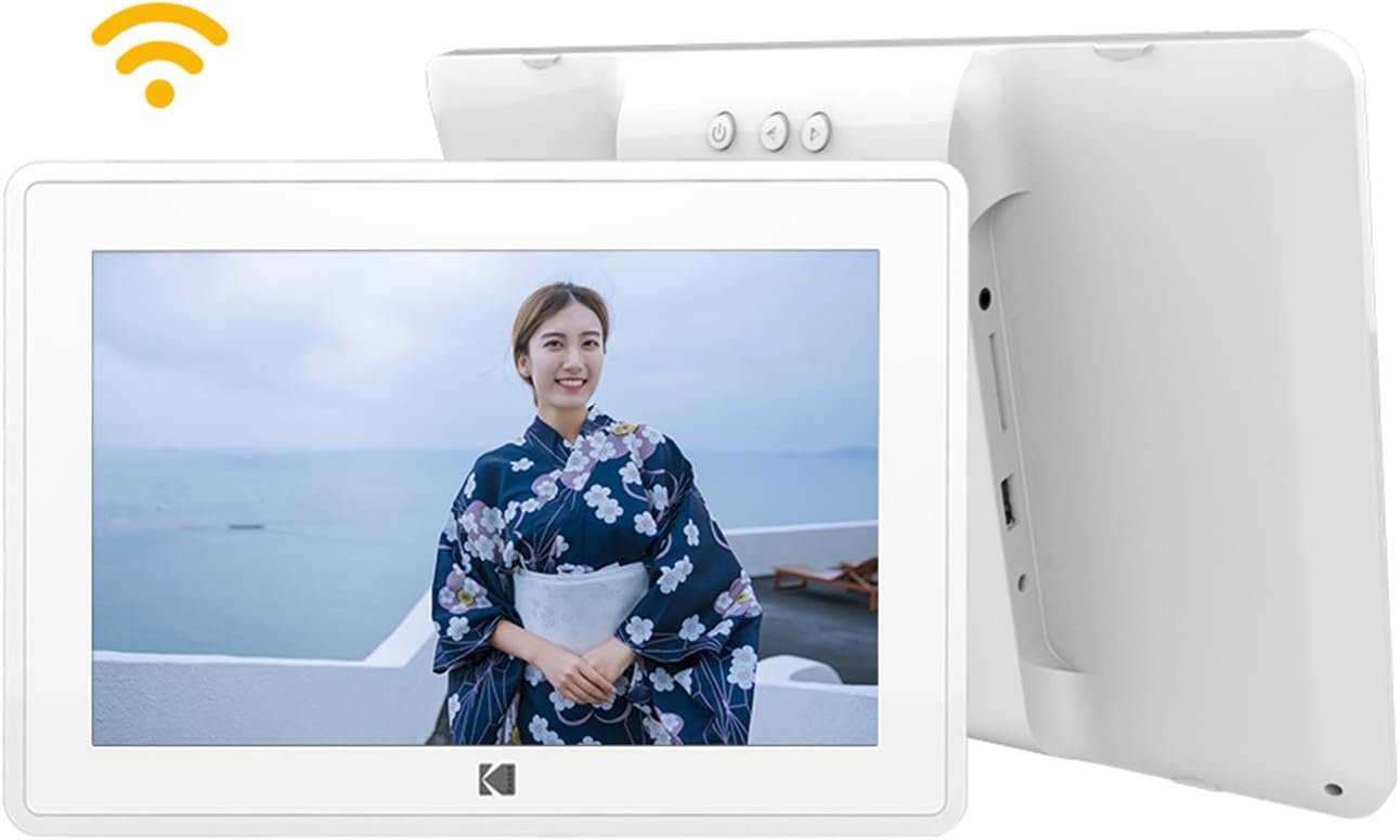 Amazon Kodak Wi Fiデジタルフォトフレーム 10インチ 超鮮明画質 思い出の写真が蘇る タッチパネル 反応良好 Ips广视角1280 800高解像度 16gb内蔵メモリー 最大32gb Mmc Sdカード Usbに対応する Wifiで遠方に居る家族とリアルタイムに共有