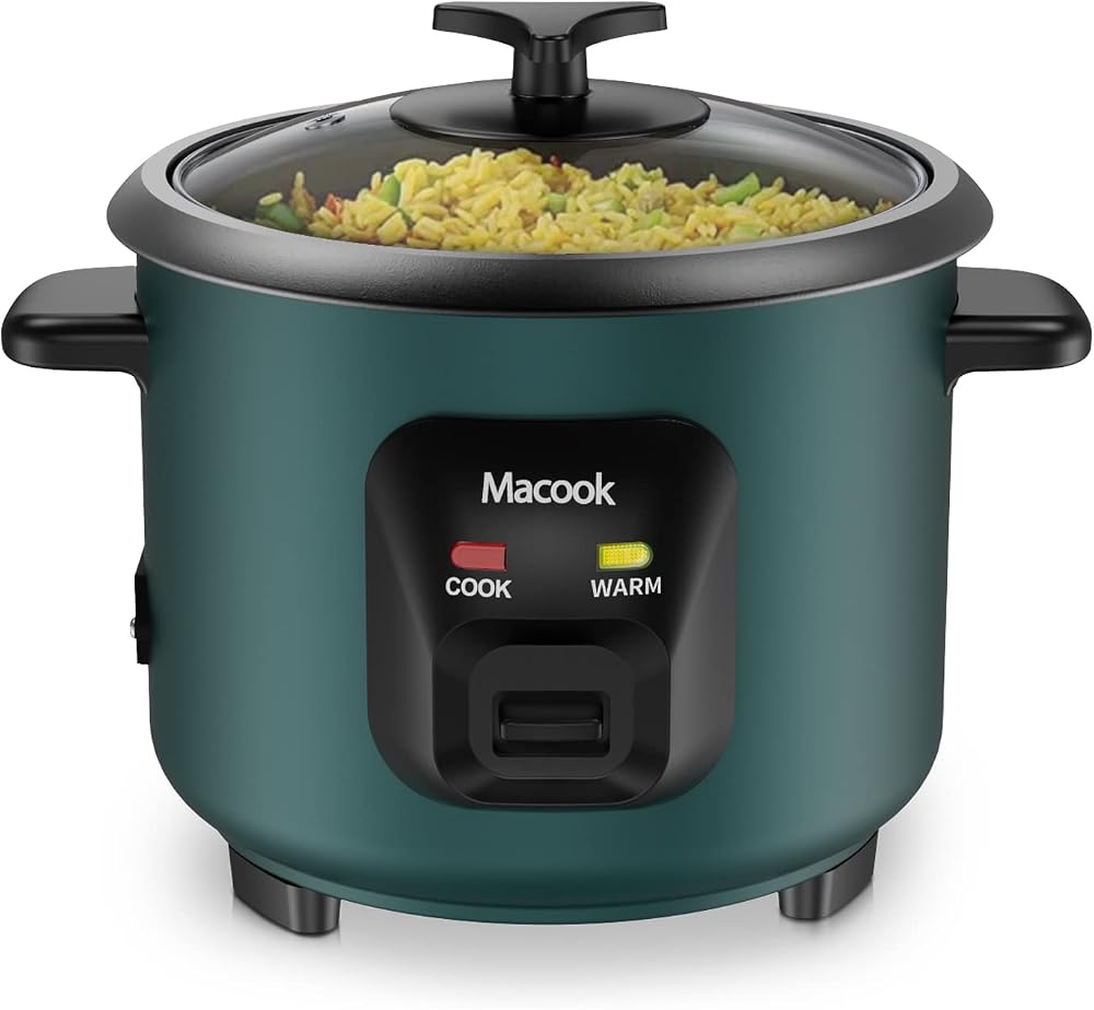 Macook Mini Rice Cooker 0.6L One-Button Automatic Keep Warm Non-Stick