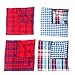 Invlab Dog Bandanas - 4 Pack Washable Triangle Bibs Scarfs, Reversible Plaid Printing Kerchief for Dogs and Cats,4 Styles