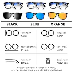 Fecoul Smart Glasses for Men Clear Bluetooth