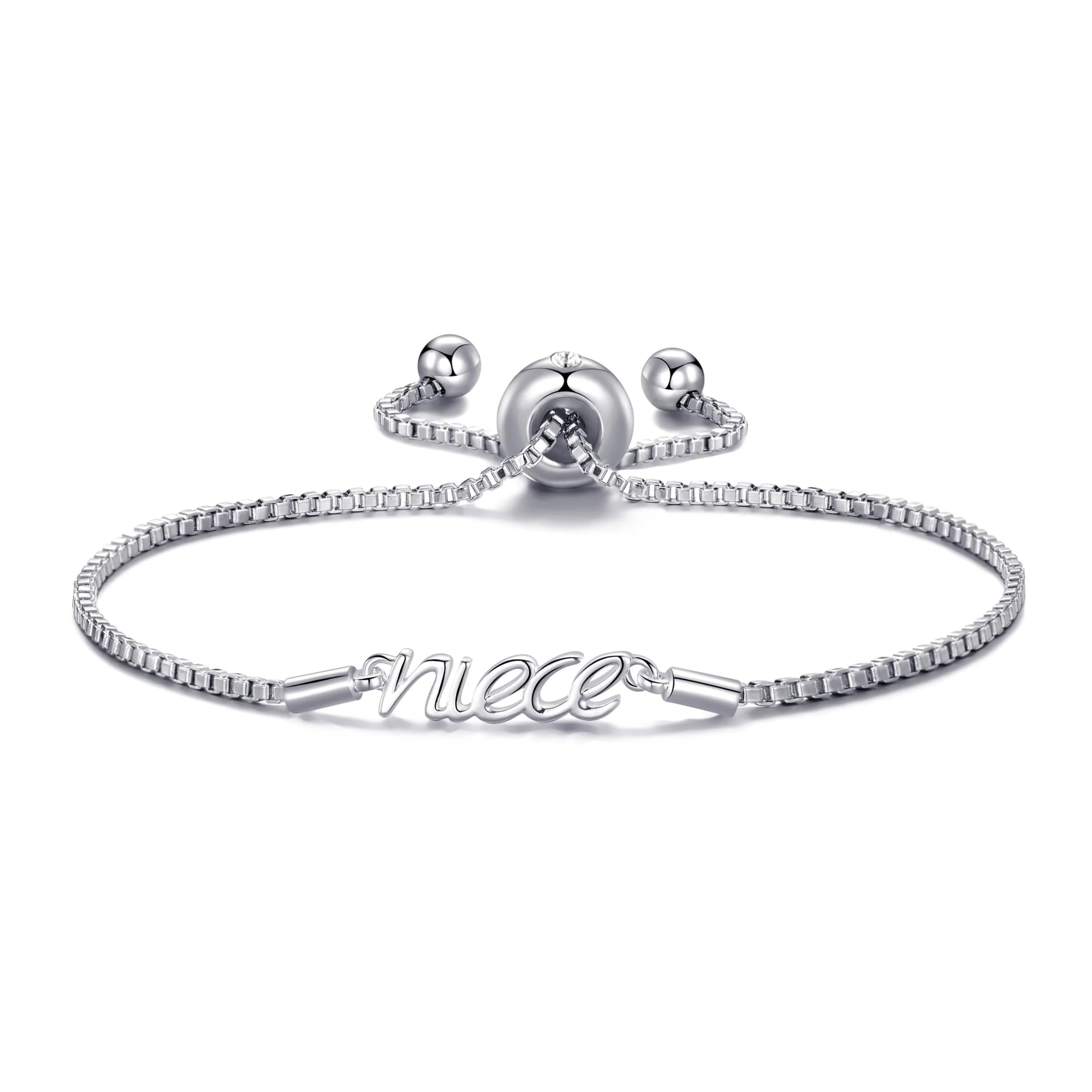 Philip Jones Silver Plated Niece Bracelet Created with Zircondia® Crystals