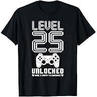 Amazon.com: Level 40 Unlocked T-Shirt Video Gamer 40th