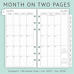 newestor 2025-2026 Weekly & Monthly Planner