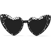 Etercycle Groom Sunglasses for Man, Groom To Be Glasses Bachelor Party Groomsmen Gifts Glitter Groomie Heart Sunglasses