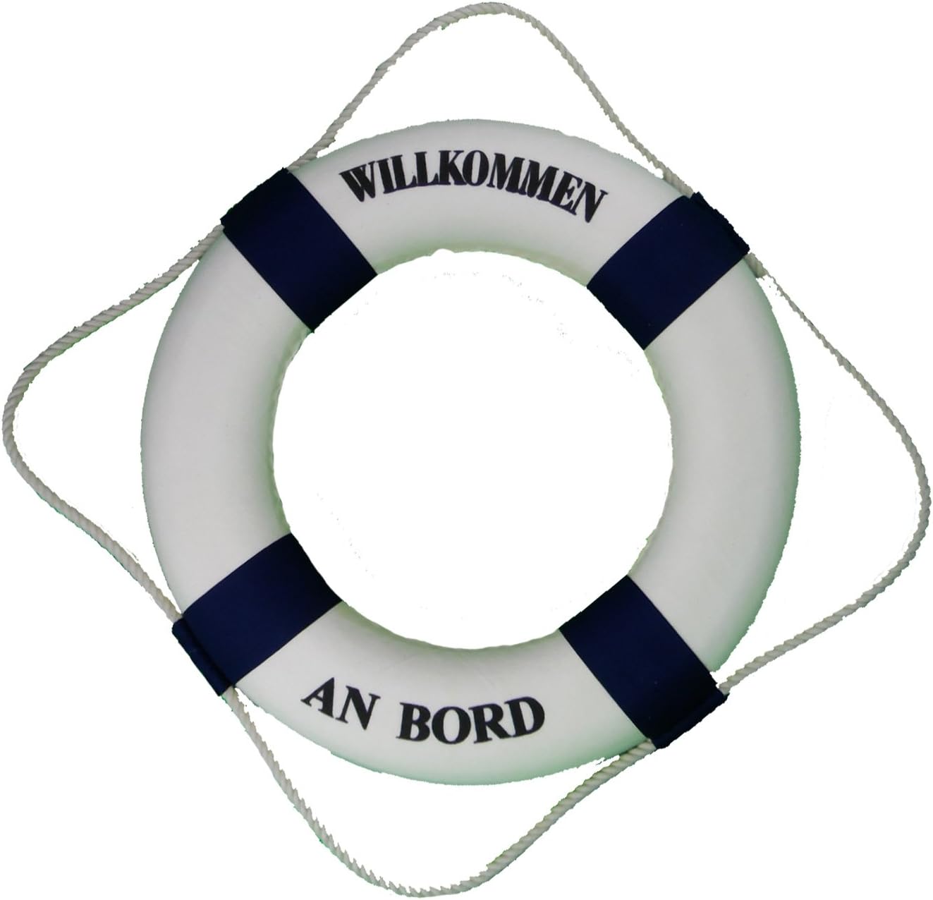 Decorative Lifebuoy Blue / White Welcome on Board 35 CM, 6109
