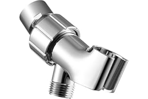 OFFO Shower Head Holder with Solid Metal Ball for Handheld Shower Head, Adjustable Shower Arm Mount for Connecting Shower Arm