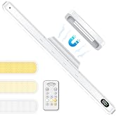 WILLED 5W Led Light Bar with Remote Control, 2500mah Eye-Friendly Vanity Lights Stick On, 3 Color Temperatures Mirror Lights, Button Control Magnetic Light Bar for Cabinet,Closet,Bathroom and Desk