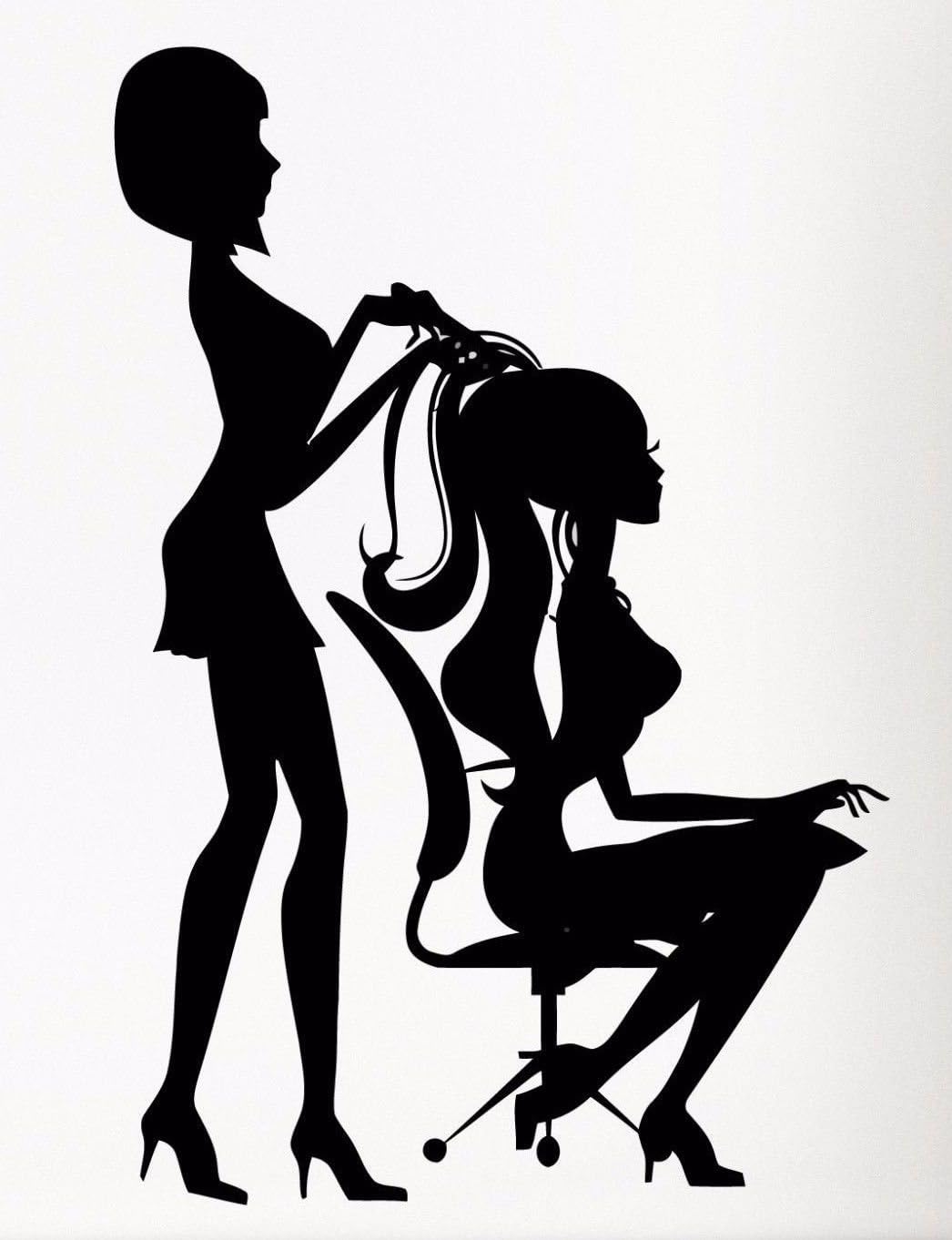 Vinyl Decal Wall Sticker Beauty Salon Stylist Hairdresser Barbershop (ig1485)