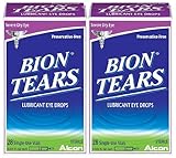 Bion Tears Lubricant Eye Drops-0.015 oz, 28 ct Single Use Vials, 2 pack