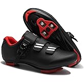 Cycling Shoes for Men Women Compatible with Peloton Bike, Indoor Spin Shoes with Pre-Installed Delta Cleats, Comfortable & Safe Unisex Outdoor Road Cycling Shoes