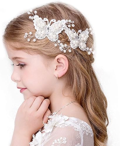Amazon Co Jp Cemellia ヘアクリップ 子供髪飾り 発表会 髪飾 お蝶ピン 子供アクセサリー 結婚式 キラキラ キッズ フォーマル 発表会 ヘアアクセサリー ジュエリー