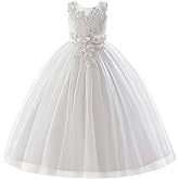 Cubacubo Flower Girl Dress Applique Tulle Dresses Wedding Guest Communion Birthday Party Pageant Baptism Princess Gown