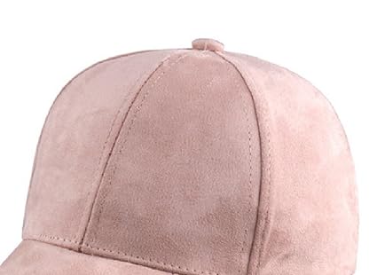 baby pink suede cap