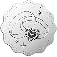 CRASPIRE 100PCS Adesivi con Sigilli per Buste in Rilievo in Oro Adesivi per Sigilli in Lamina in Rilievo con Corona Adesiva VIP Etichetta per Inviti di Nozze Confezione Regalo