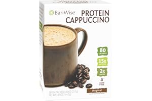 BariWise Protein Hot Drink Cappuccino Mix, Original, Low Sugar, Gluten Free, Keto Friendly & Low Carb (7ct)