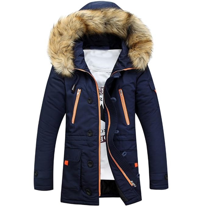 Mantel Unisex Parka Herren Winterjacke Damen Wollmantel Cabanjacke Kurzmantel Wärmejacke Jacke Übergangsjacke Kapuzenjacke St