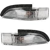 YOLLKY 2pc Mirror Turn Signal Lights for Toyota Corolla 2014-2017 | Left and right mirror indicator lamp pair for Toyota Corolla 2014-2017; OE 81740-52050