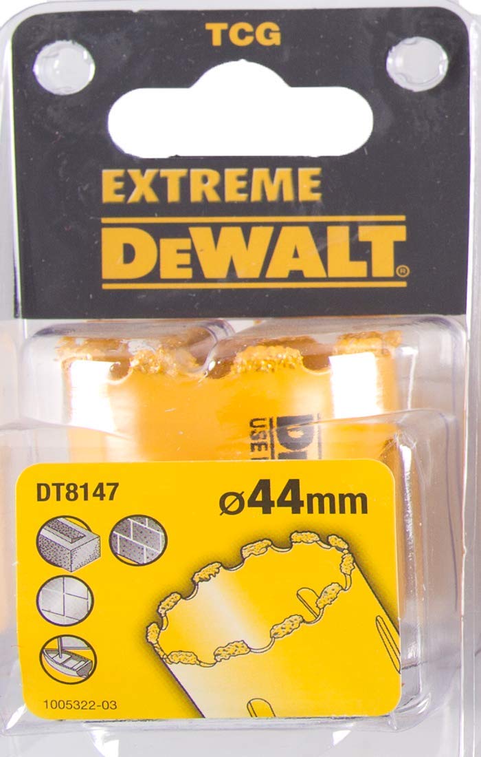 Dewalt DT8147-QZ TCT Grit Hole Saw, 44 mm Diameter