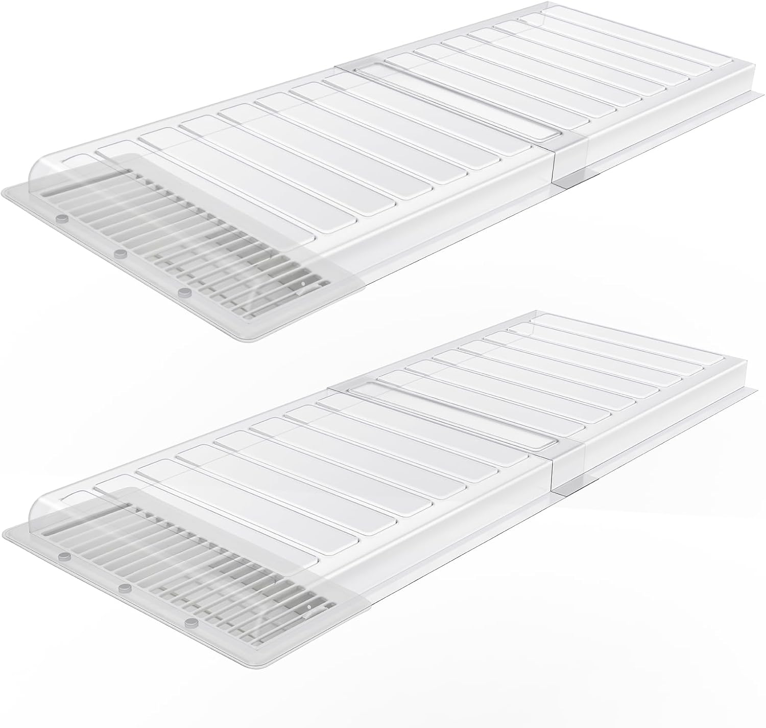 Registers, Grilles & Vents - Touri 2 Pack Magnetic Air Vent Extender for Under Furniture, Thick PET Material, Fits 10