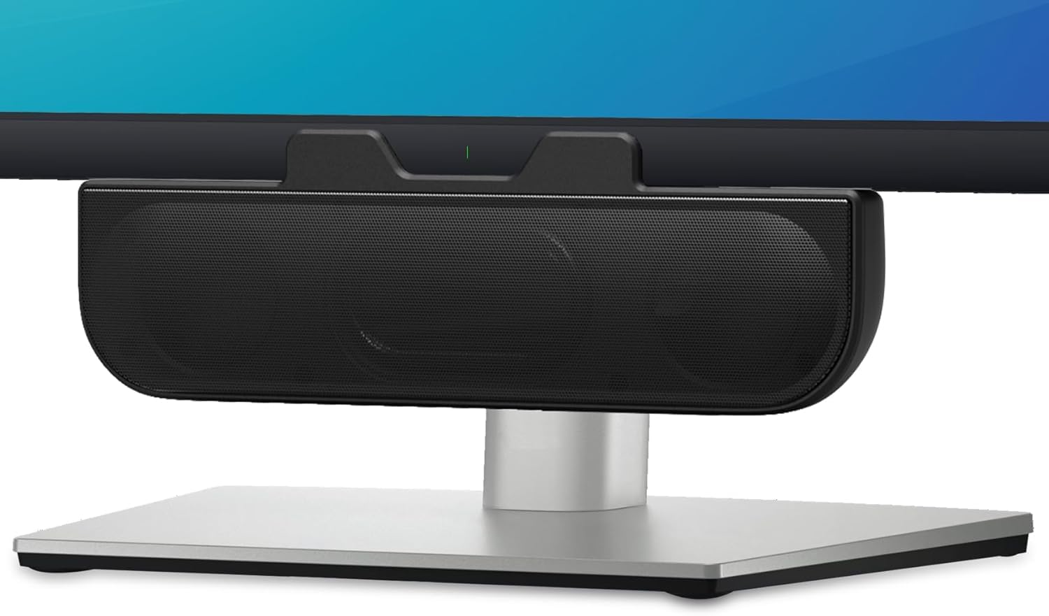 YsyYey USB Stereo Lautsprecher mit Monitor-Klemme, PC Soundbar mit Stereo-Sound, verstärktem Bass & 3 Tasten, Plug & Play, kompatibel mit Windows/macOS/Android – Homeoffice
