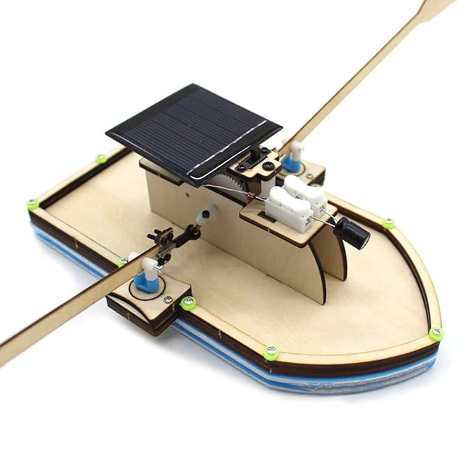 AmaMary Solar Power DIY Boat, Solar Powered Boat DIY Model Boat Ship