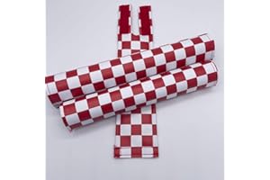 FLITE Classic Checkers BMX Pad Sets - Extra Wide Bar Pad (for Cruiser Style Handlebars)