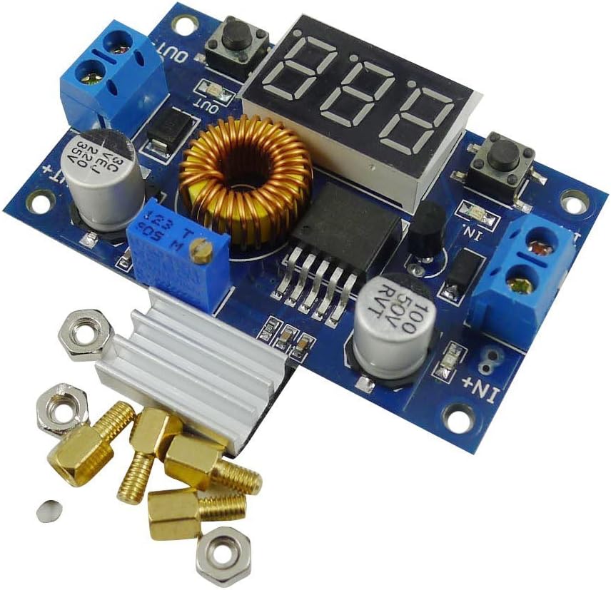 DollaTek Small DC Buck Voltage Converter Step Down Voltage Regulator Module Board 4-38V to 1.25-36V 5V/12V Adjustable Output Voltage Stabilizer Transformer - Image 3
