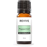 Peppermint Essential Oil by Revive Essential Oils - 100% Pure Therapeutic Grade, for Diffuser, Humidifier, Massage, Aromatherapy, Skin &amp; Hair Care