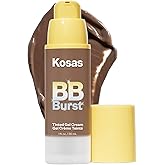Kosas BB Burst Tinted Face Gel Cream - Supports Healthy Collagen, Smoothes Skin, Hydrates & Moisturizes - Lightweight Buildable Coverage - Deep Neutral Cool 41, (1 Oz/30 ML)