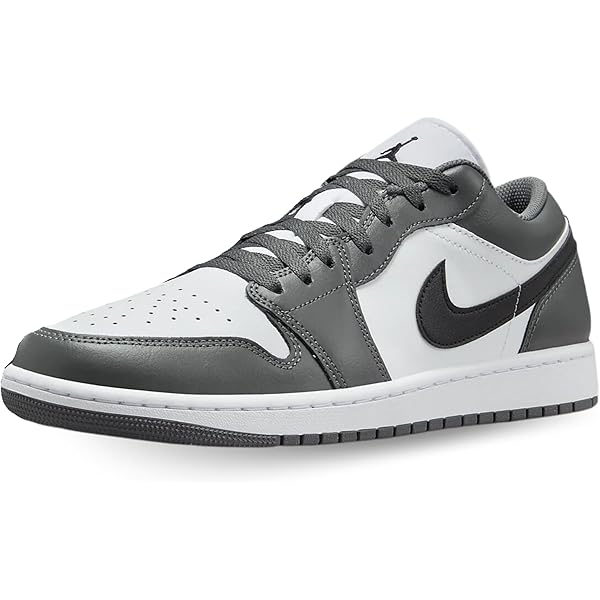Nike Air Jordan 1 Low 灰色/白 10.5（W27.5cm） Nike Air Jordan 1 Low 灰色/白 10.5（W27.5cm） Amazon.com