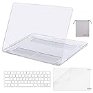 Mosiso MacBook Pro 13 Case 2017 & 2016 Release A1706/A1708, Plastic Hard Case Shell with Keyboard Cover with Screen Protector with Storage Bag for Newest MacBook Pro 13 Inch, Clear