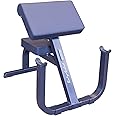 Body-Solid (GPCB329B) Preacher Curl Bench - Adjustable Arm Curl Bench for Bicep Workouts, High Tensile Strength, DuraFirm Padding - Weight Training Equipment