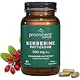 Prominent Nutrition Berberine Phytosome Supplement, Healthy Gut Support, 550 mg, 60 Count