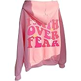 SweatyRocks Girl's Letter Graphic Hooded Sweatshirt Long Sleeve Drop Shoulder Loose Pullover Tops