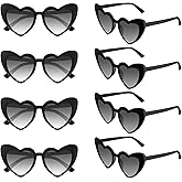 Morcheiong 8/16 Pcs Heart Shaped Sunglasses Bulk Vintage Heart Glasses Bachelorette Party Favors for Women Wedding Bridal