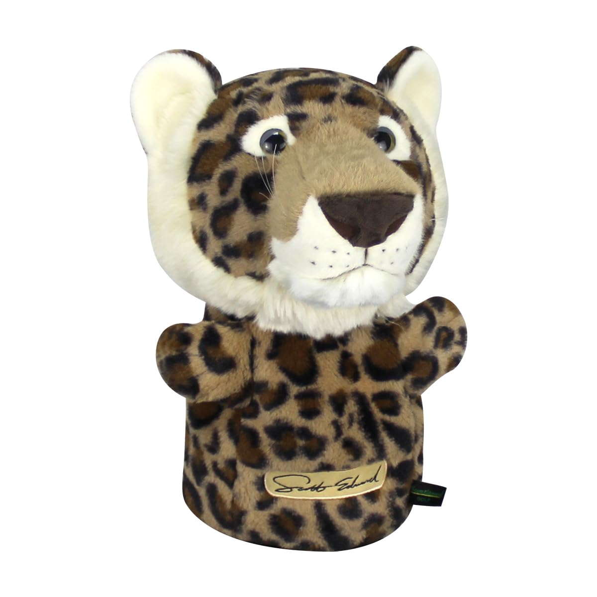 Scott Edward Flowered Leopard Golf Head Cover, Fit Driver Wood(460cc),Plush Fabric, Smooth and Soft Touch Feeling,Animal Shape