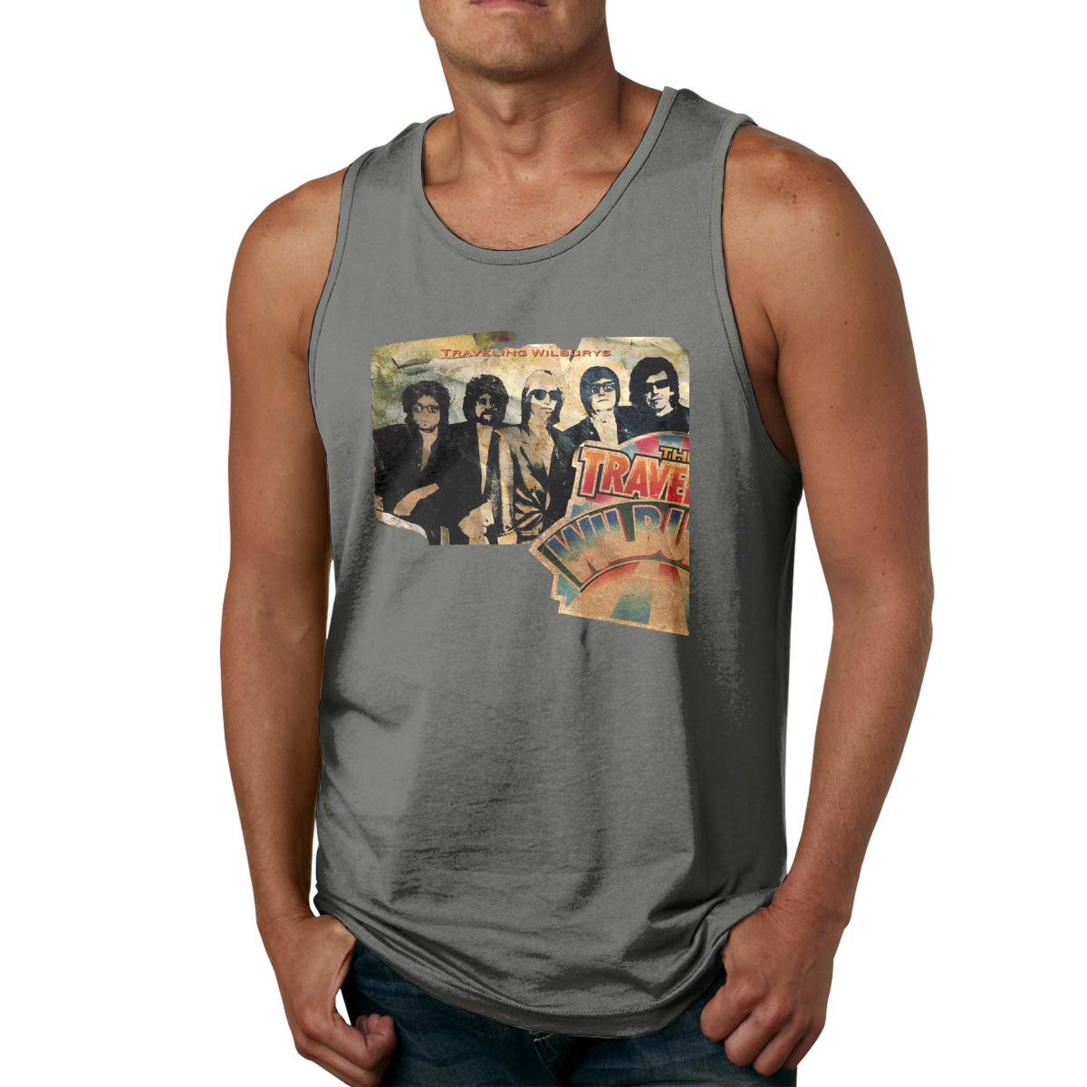 Macwe Man Traveling Wilburys Vols Running Sleeveless Tank Top Summer Sport T Shirts