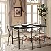 iKayaa 5PCS Table and Chairs Set 4 Person Metal Kitchen Dinning Table