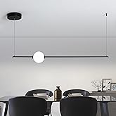 SUNMOO 40" LED Linear Pendant Light, Dimmable Led Light Fixture, Linear Dinning Room Light, Kitchen Island Lights for Kitchen