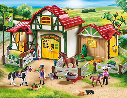 PLAYMOBIL Country 6926 Großer Reiterhof mit Tinker, Trakehner und Fohlen, Ab 5 Jahren – Bild 2
